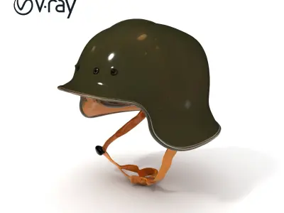 Military Helmet D Model Pack with Detailed Textures Low-poly 3D model