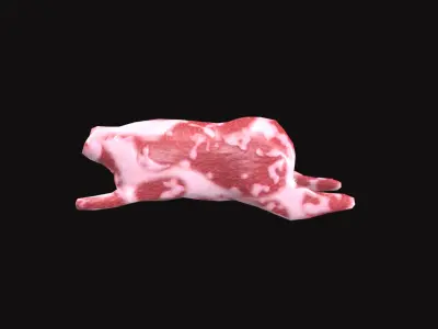 Pig V01 Low-poly 3D model