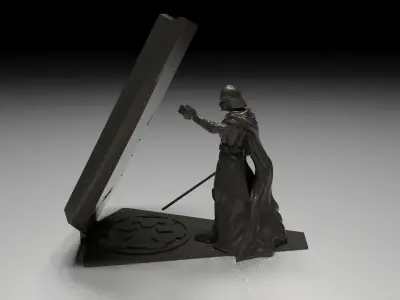 Star Wars phone holder Darth Vader 3D print model Stl file 3D print model