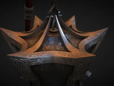 ThalDaras the Sanguine Mace 3D model