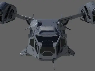 Space Ship mtl 3D model