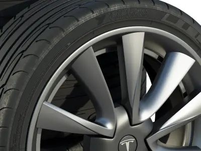 Tesla wheels 3D model
