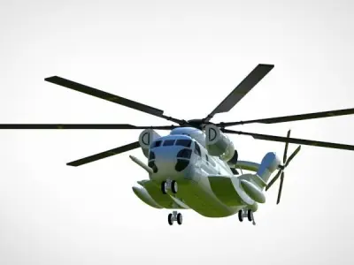 Sikorsky CH53-E Super Stallion helicopter 3D model