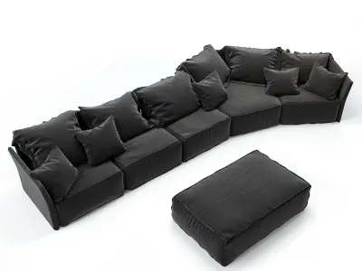 Modular sofa Indipendent Erba  Free 3D model