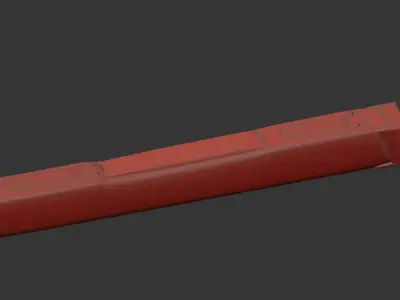 KH-52 MK2 Cruise Missile Low-poly 3D model