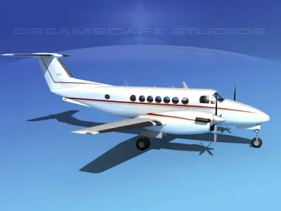Beechcraft 350 Super King Air  V06 3D model