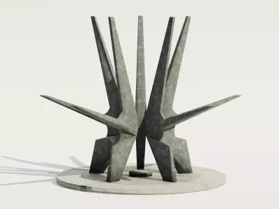 Kosmaj Monument Low-poly 3D model