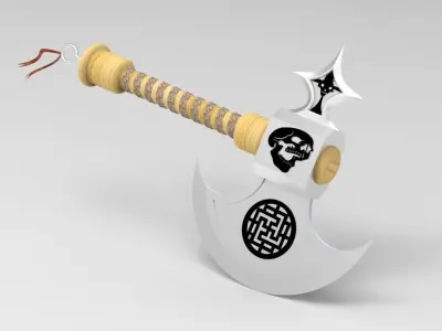 vikings war ax 3D print model