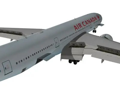 Boeing 777-200LR Air Canada 3D model
