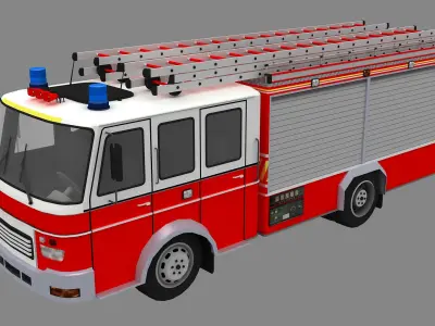 Fire Truck 3D Model get