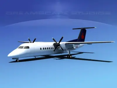 DeHavilland DHC-8-Q300 Air BC 3D model