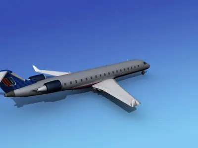 Bombardier CRJ700 United Express 3D model