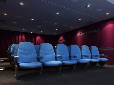 Mini cinema theatre 3D model