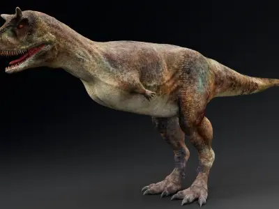 Dinosaur Carnotaurus dinosaur Low-poly 3D model