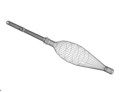 Rocket Launcher - Projectile - RPG PG 7VL 3D model