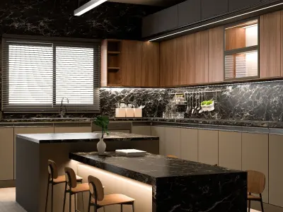 MODERN KITCHEN Free 3D model 8