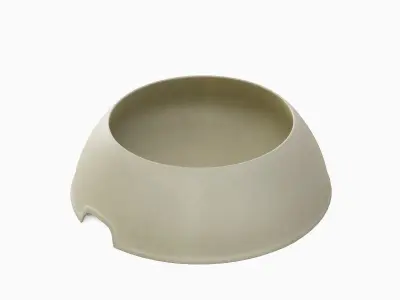 Plastic Dog Bowl A 05 Low-poly 3D model