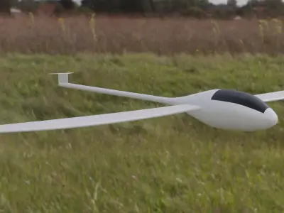 Plane Glider RC Toy Low-poly 3D model