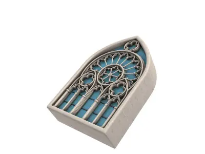Gothic Window 3D model