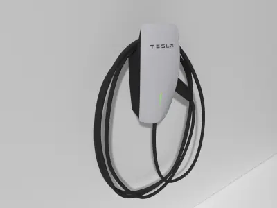 Tesla Wall Connector Gen 3 Low-poly 3D model