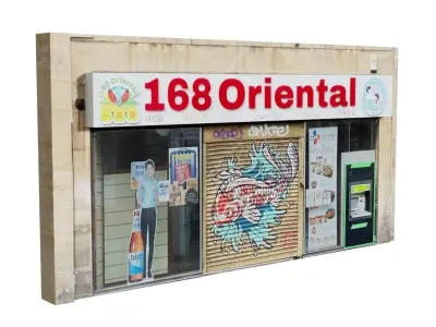 Storefront Shopfront Starbucks Coffee Shop Retail City Low-poly 3D model