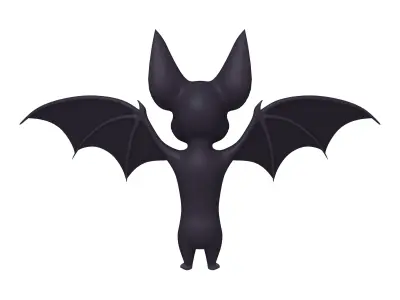 Bat Cartoon 3D model