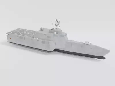 uss independence lcs 2 Low-poly 3D model