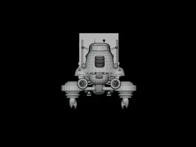 Corporate fly jet truck Free low-poly 3D model