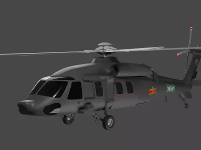 Harbin Z-20 - THE CHINESE BLACK HAWK - 3D model