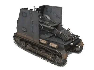 Sturmpanzer 1 Bison Cambrai- 2 PzDiv 3D model