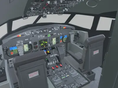 Airplane Cockpit 3D model