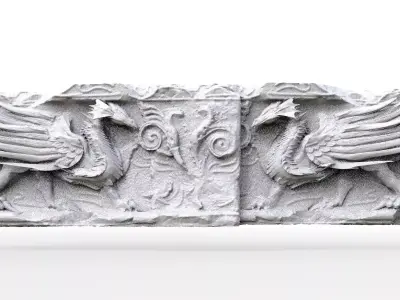 Dragon Ancient Wall design 3D model