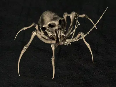 Undeath Spider 3 Low-poly 3D model