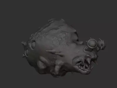 fisch monster creature aqua 3D model