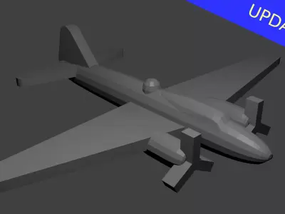 Japanese G4M Betty Bomber Free 3D print model