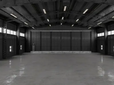 Airplane Hangar 3 3D model