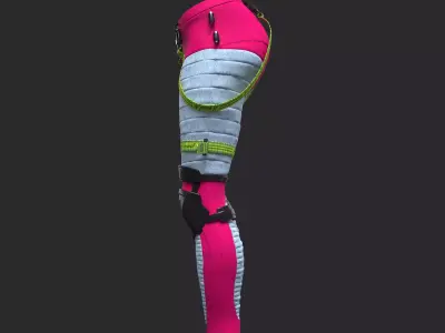 Women pants cyberpunk Clo3d Marvelous Designer 3D model
