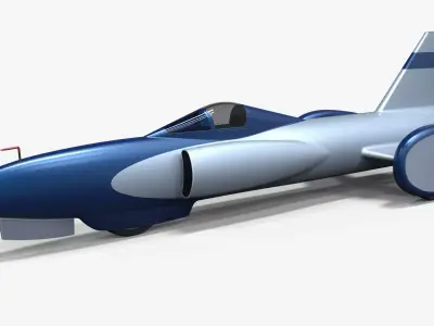 Spirit of America jet car 1964 3D model