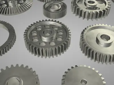 gear set of gears 3D model