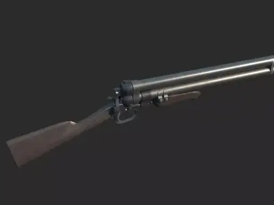 Doomsday wasteland style weapon shotgun 3D model