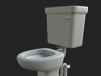 Toilet Free 3D model buy