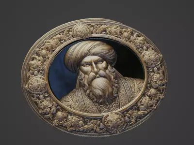 Tamerlane Medallion 3D print model
