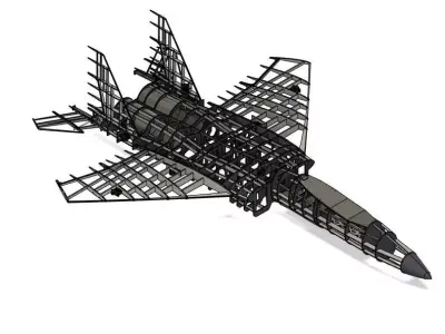 F15C Twin 70mm EDF RC model V1 3D print model