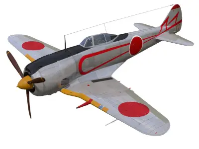 Nakajima Ki44 Tojo type II Otsu 3D model