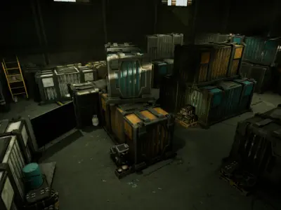 Cargo Container Low-poly 3D model