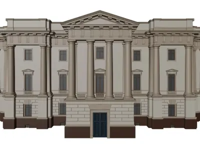 Neoclassical Palace - Government Classical Building 3D Model 3D model