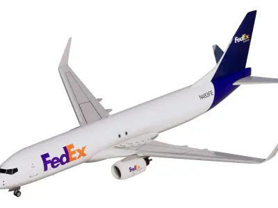 FedEx Express Boeing 737-800 3D model