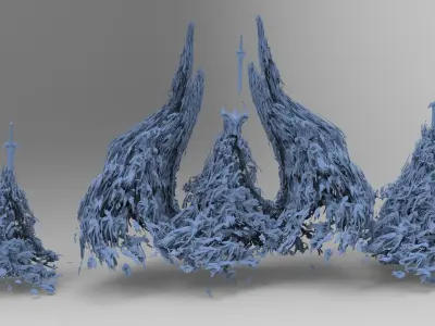 Undead treasure corpses 1 3D model