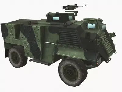 AT105 Saxon Low-poly 3D model