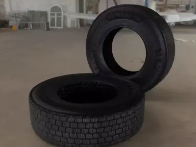 Tire wheel  Michelin X Multi por Truck bus and Trailer Low-poly 3D model